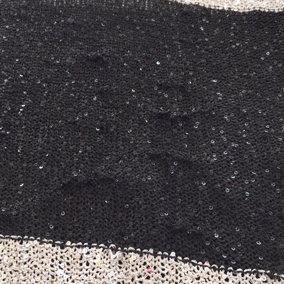 Willi smith beige-black sequin Scoopneck sweater - Picture 5 of 5